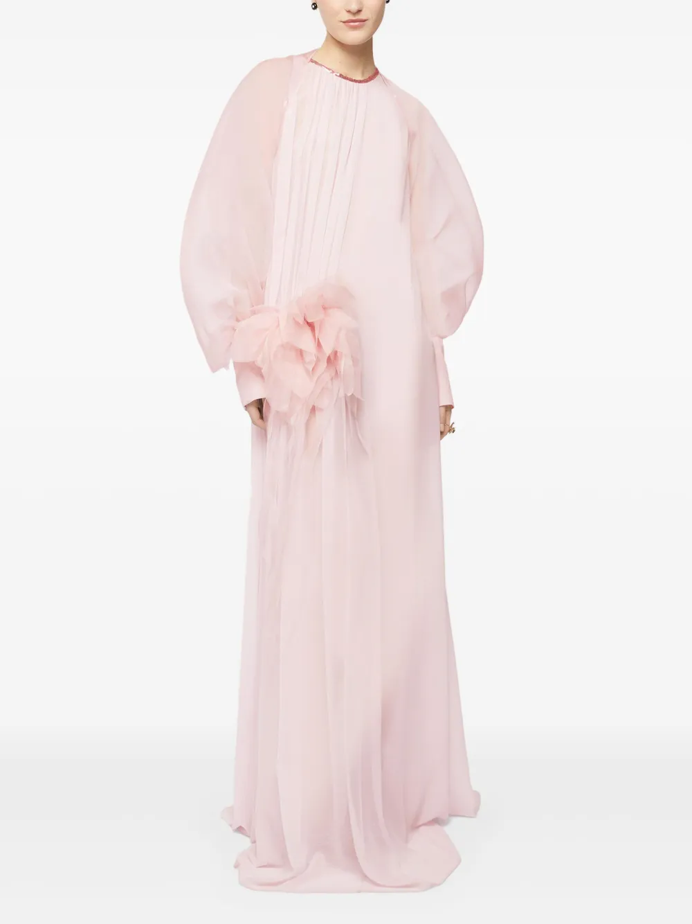 Genny Semi-doorzichtige bolero Roze