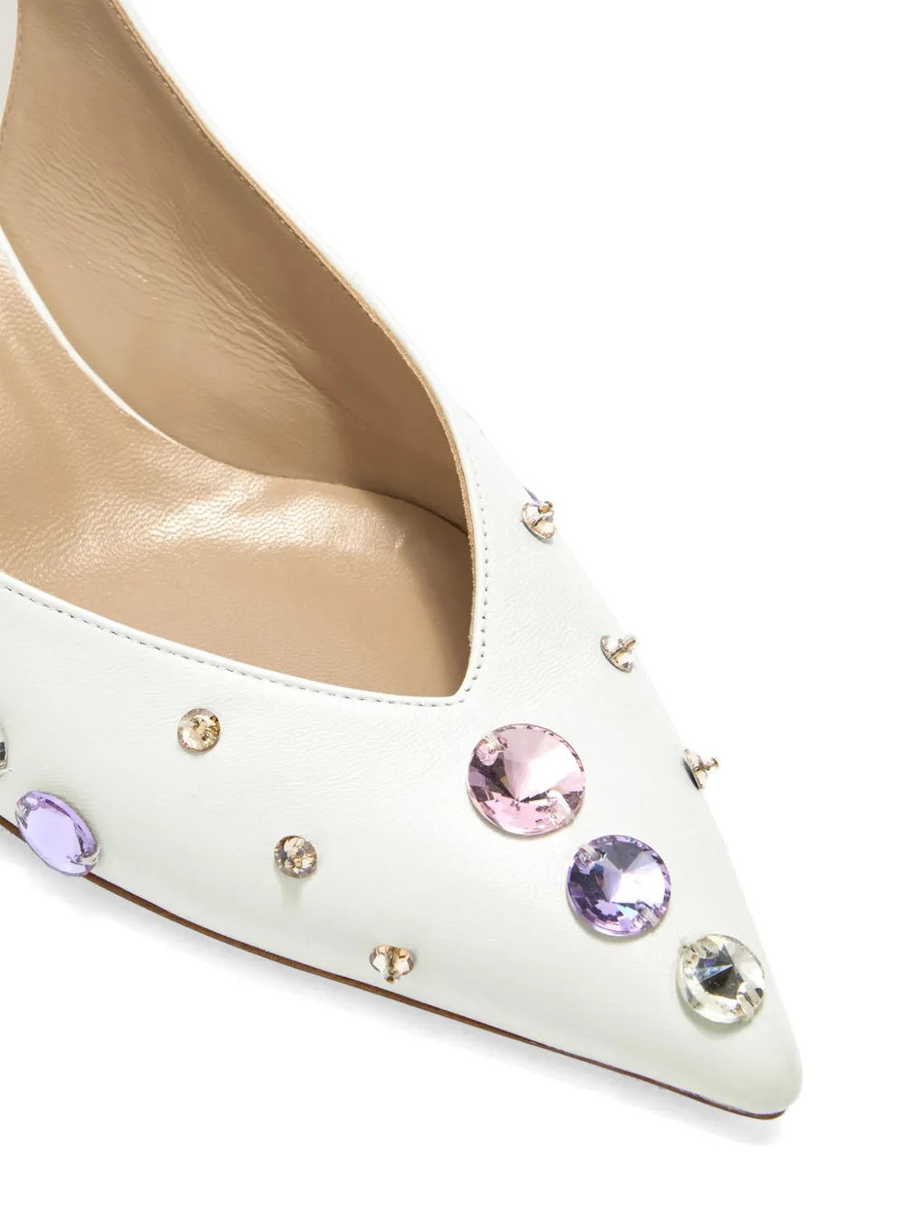 Genny leather pumps White
