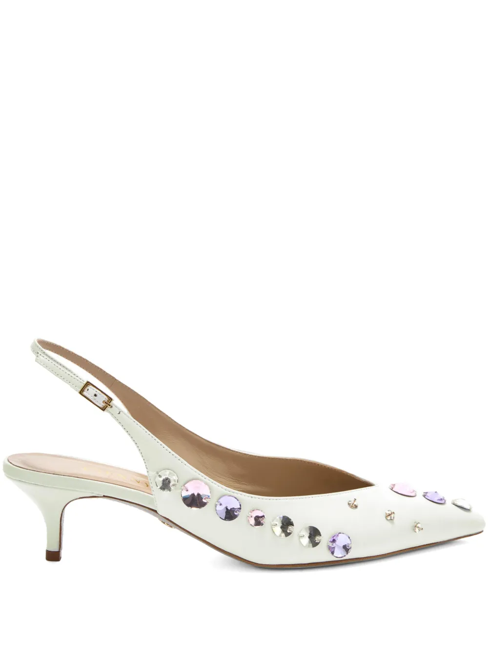Genny leather pumps White