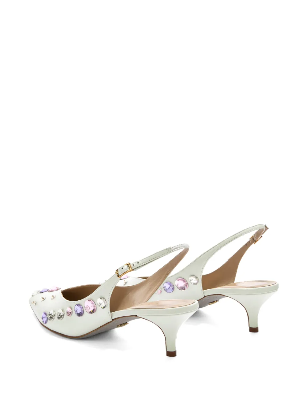 Genny leather pumps White