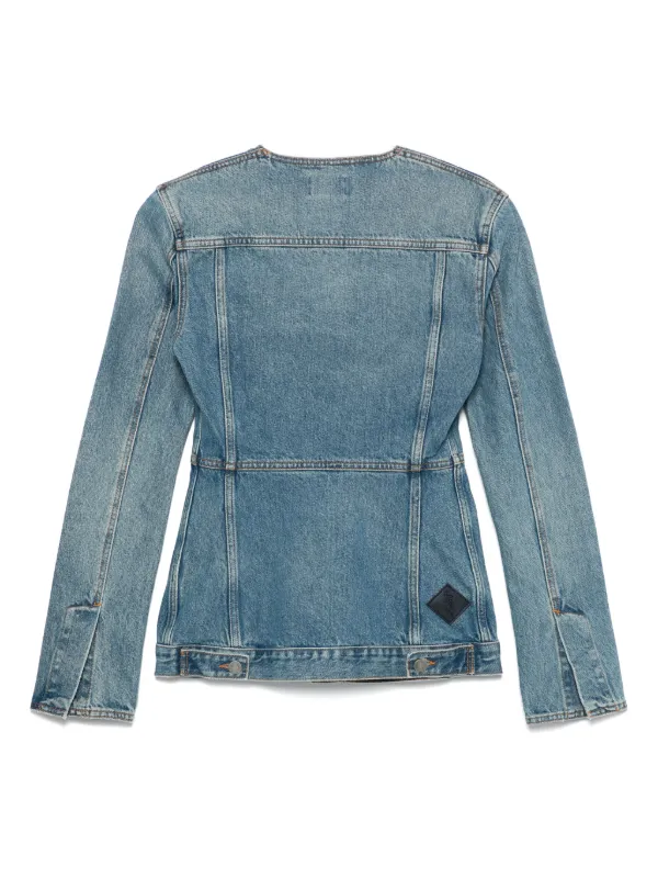 ジャケット HAIKURE JUNE FULL-ZIP JACKET IN DENIM Haikure Cinched Denim Jacket | Blue | FARFETCH