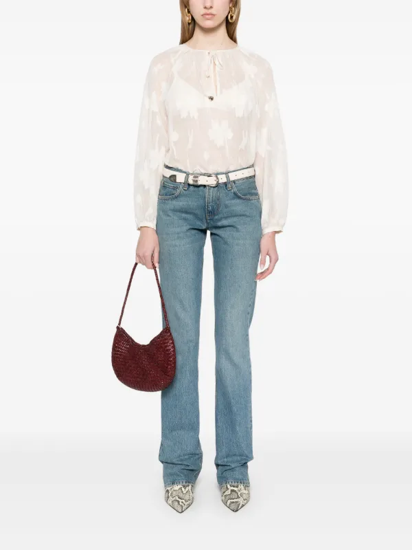 デニム・ジーパン HAIKURE CARLY JEANS IN DENIM Haikure Carly Slim Straight Jeans in Lagoon Wash | FWRD