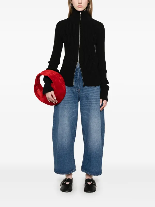 ゆきんこ Studio Nicholson Chalco Cropped Jeans | Blue | FARFETCH