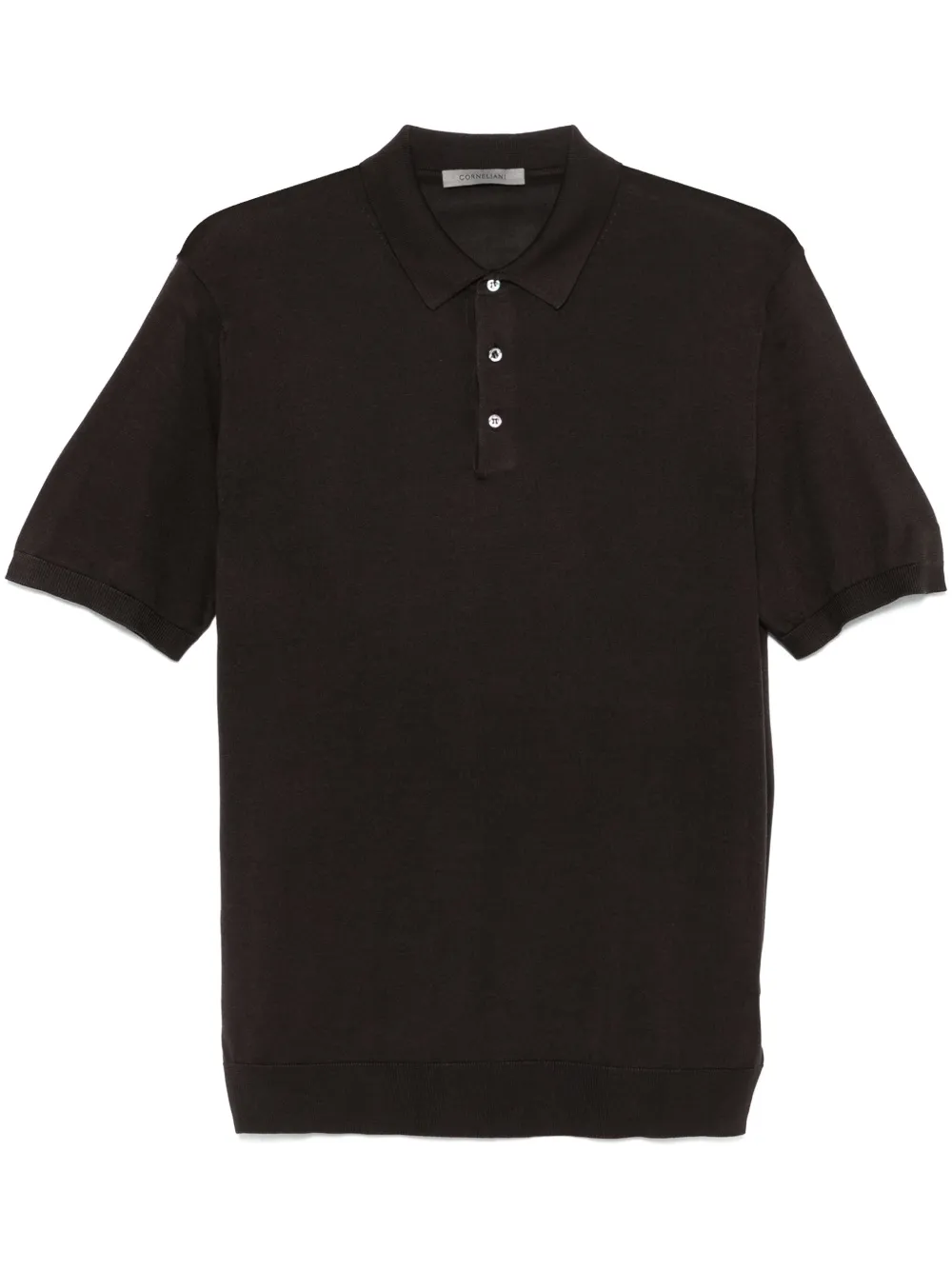 fine knit polo shirt