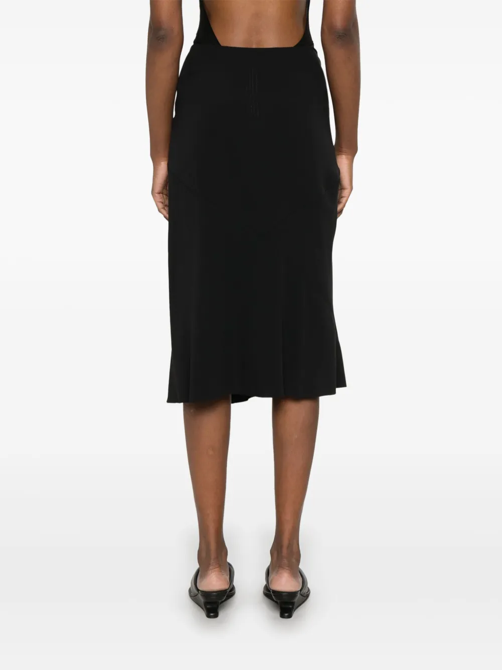 Rick Owens Strutter midi-rok Zwart