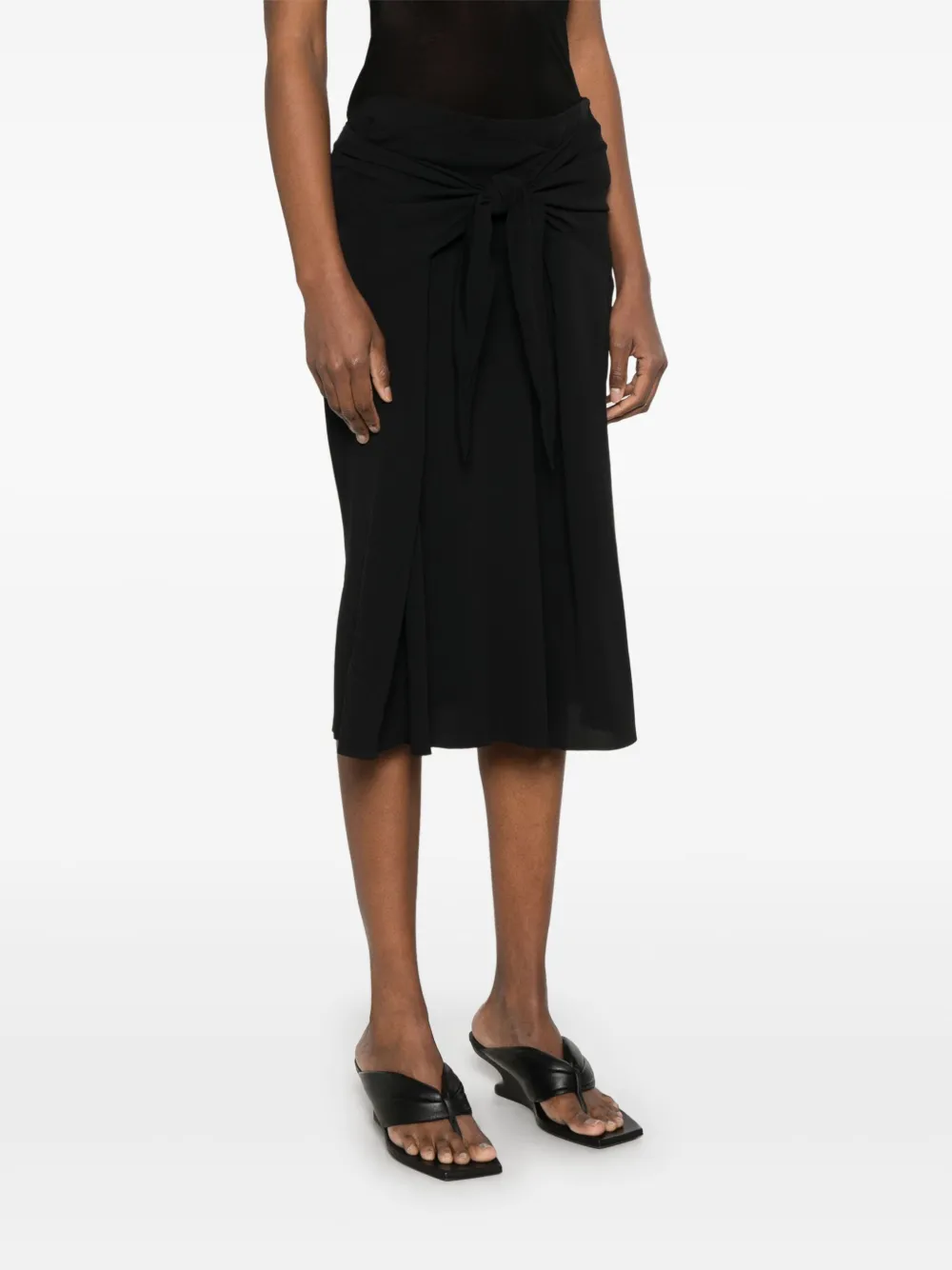 Rick Owens Strutter midi-rok Zwart