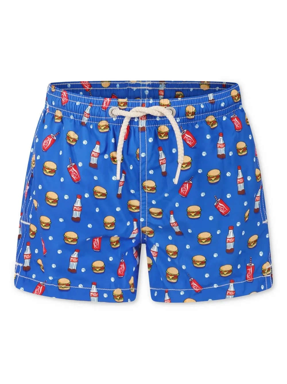 MC2 Saint Barth Kids Zwembroek met print Blauw