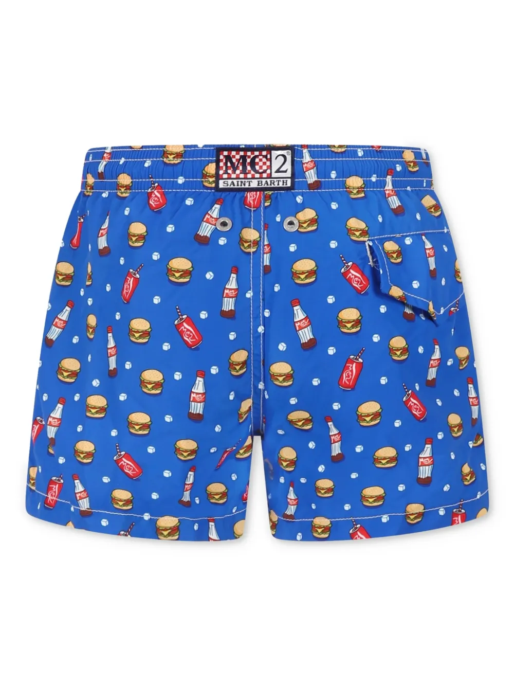 MC2 Saint Barth Kids Zwembroek met print - Blauw