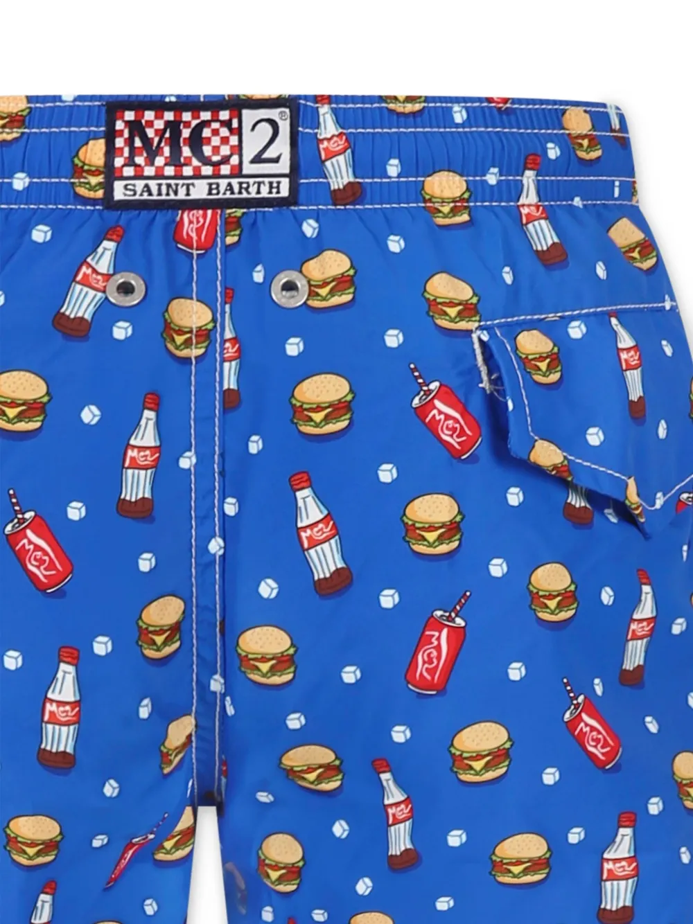 MC2 Saint Barth Kids Zwembroek met print Blauw