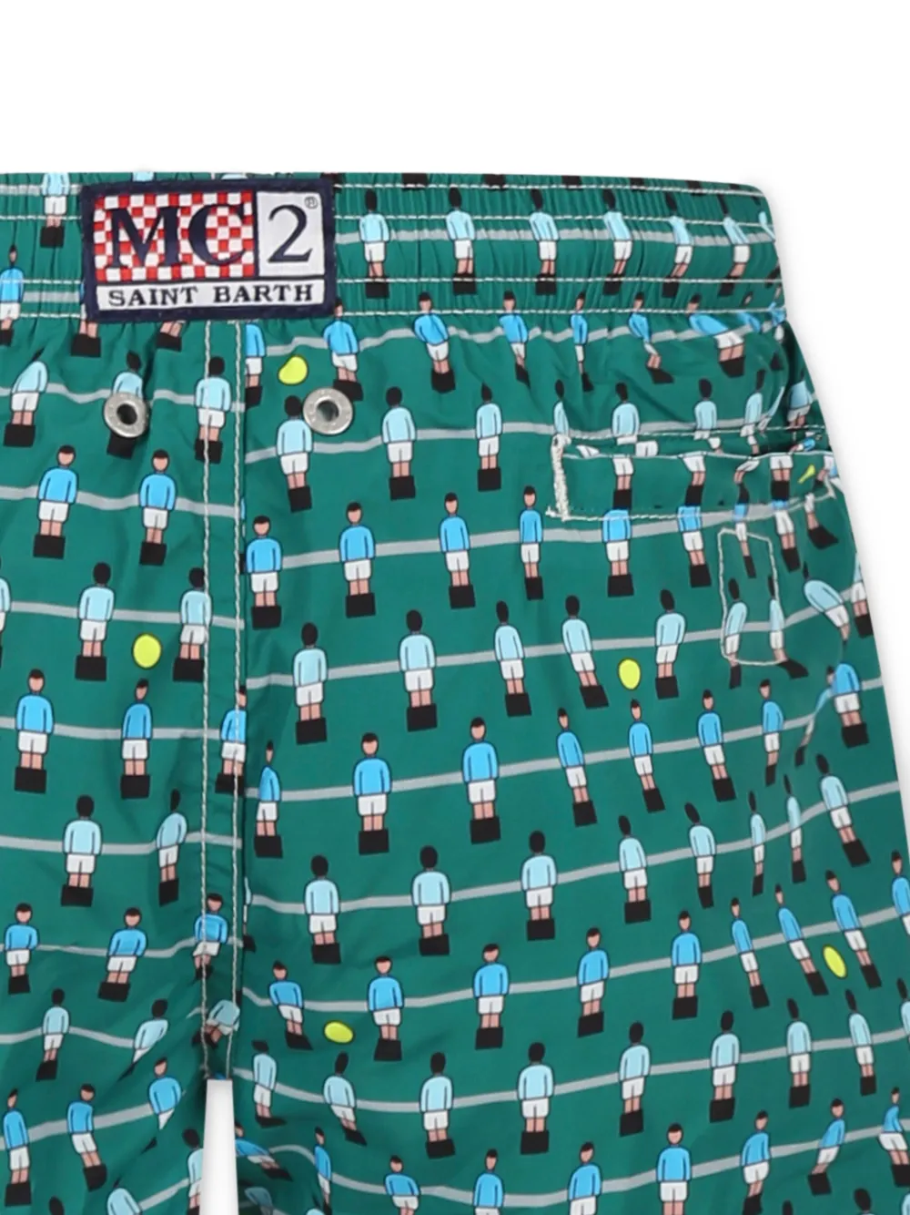 MC2 Saint Barth Kids Zwembroek met print Groen