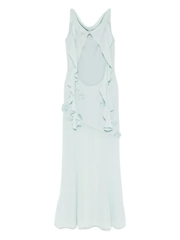 ROTATE BIRGER CHRISTENSEN Waterfall Maxi Dress | Blue | FARFETCH ROTATE BIRGER CHRISTENSEN Waterfall Maxi Dress | Blue | FARFETCH