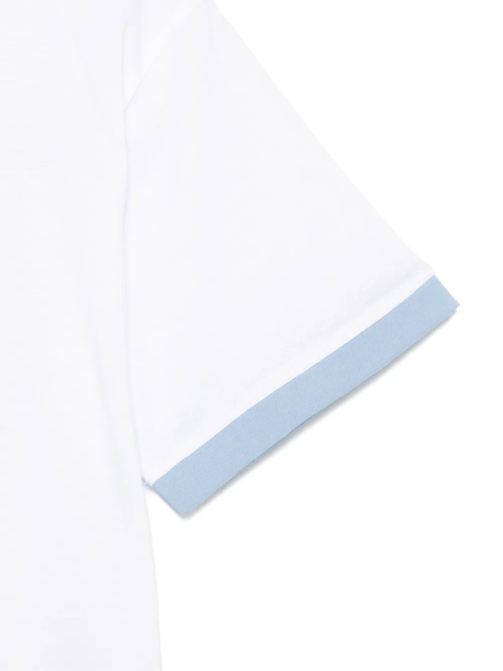 Manuel Ritz T-shirt met contrasterende afwerking Wit