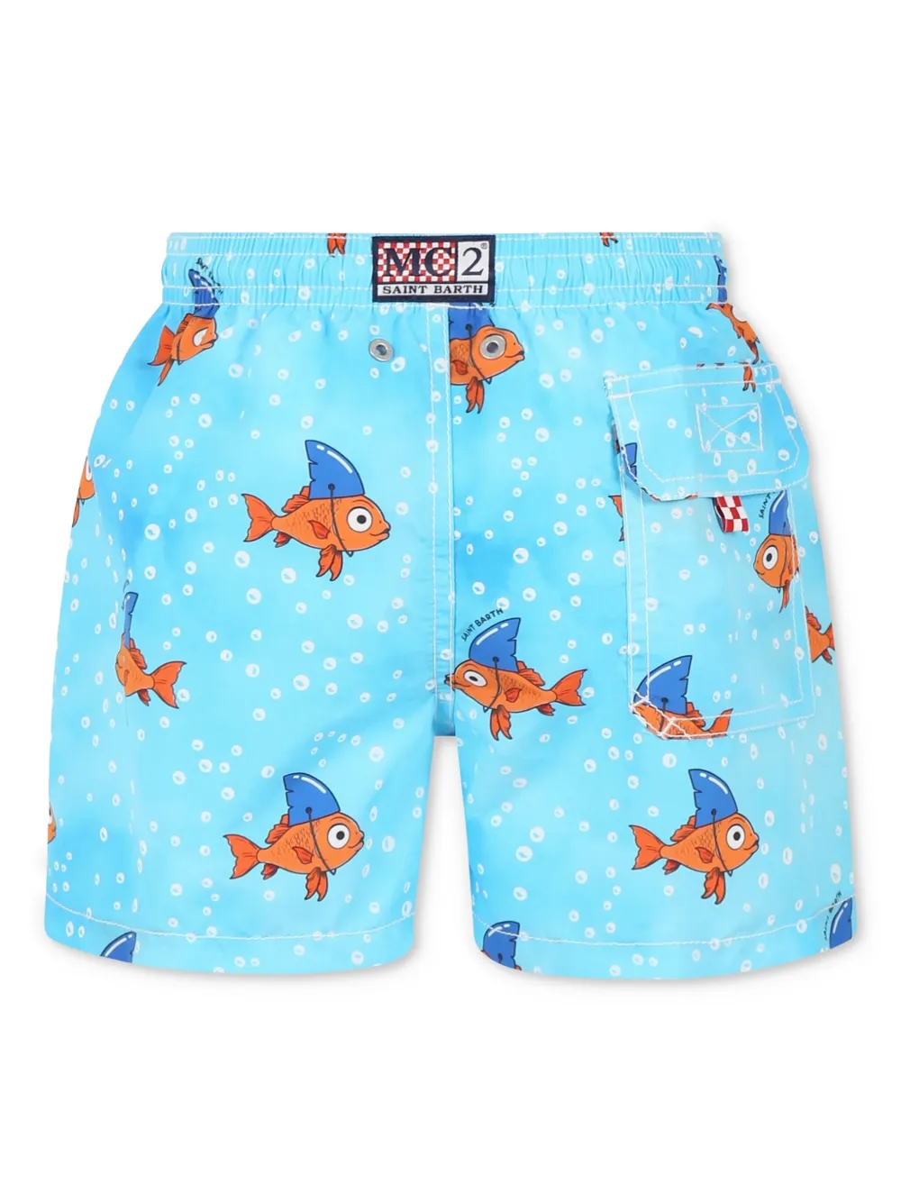 MC2 Saint Barth Kids Zwembroek met print - Blauw