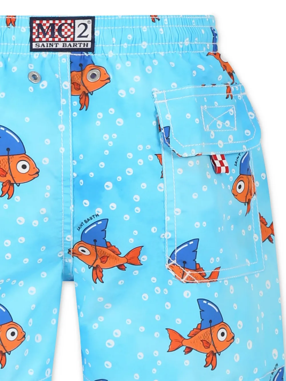 MC2 Saint Barth Kids Zwembroek met print Blauw