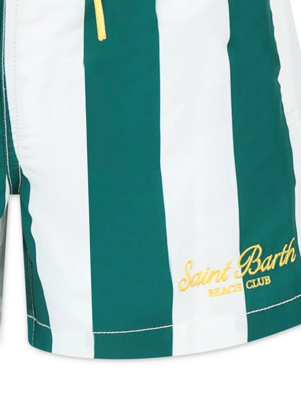 MC2 Saint Barth Kids Gestreepte zwembroek Groen