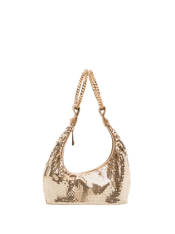 Versace Metal Mesh Mini Bag in Gold