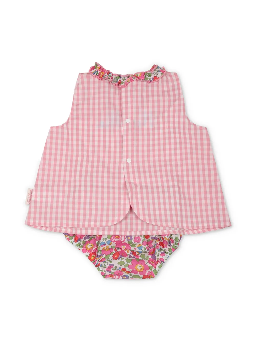 MC2 Saint Barth Kids Geruite jurk - Roze