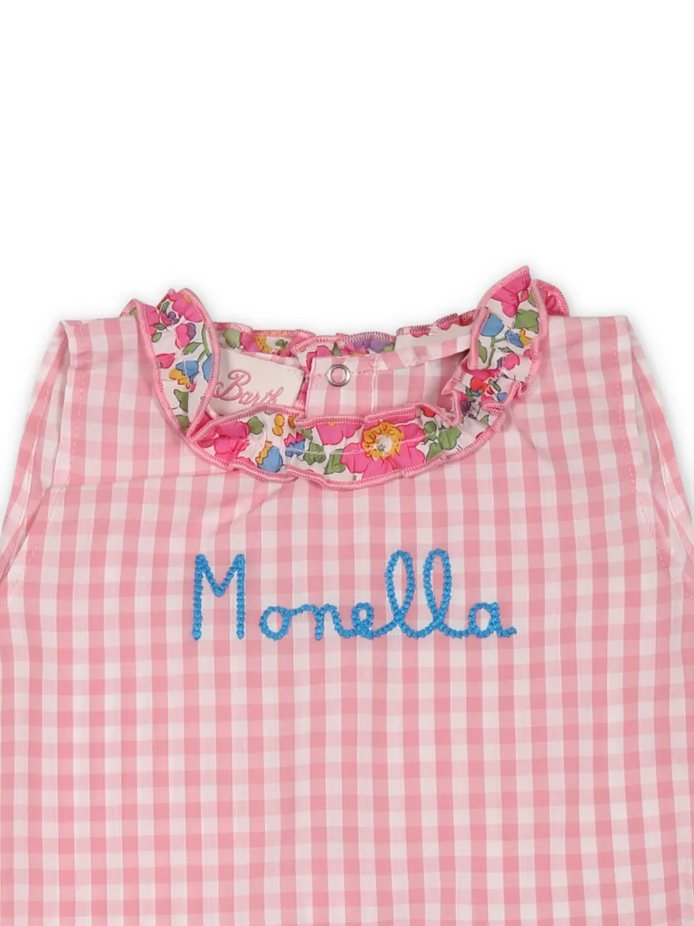 MC2 Saint Barth Kids Geruite jurk Roze