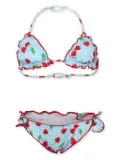MC2 Saint Barth Kids Cris Cherry-print bikini - Blue