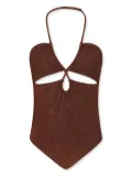 MC2 Saint Barth Kids lurex-detail swimsuit - Brown