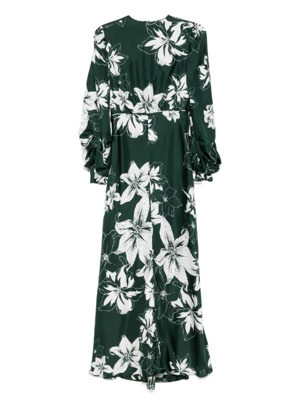 Raquel Diniz Valerie Maxi Dress Green FARFETCH SK