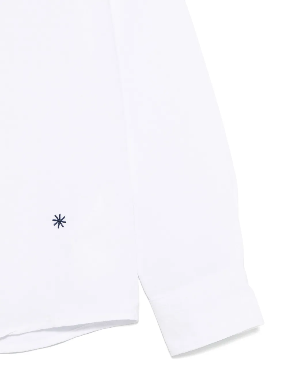 Manuel Ritz Shirt met geborduurd logo Wit
