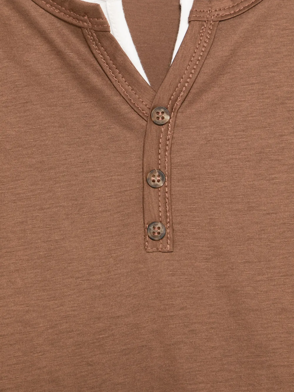 Manuel Ritz T-shirt met gelaagd effect Bruin