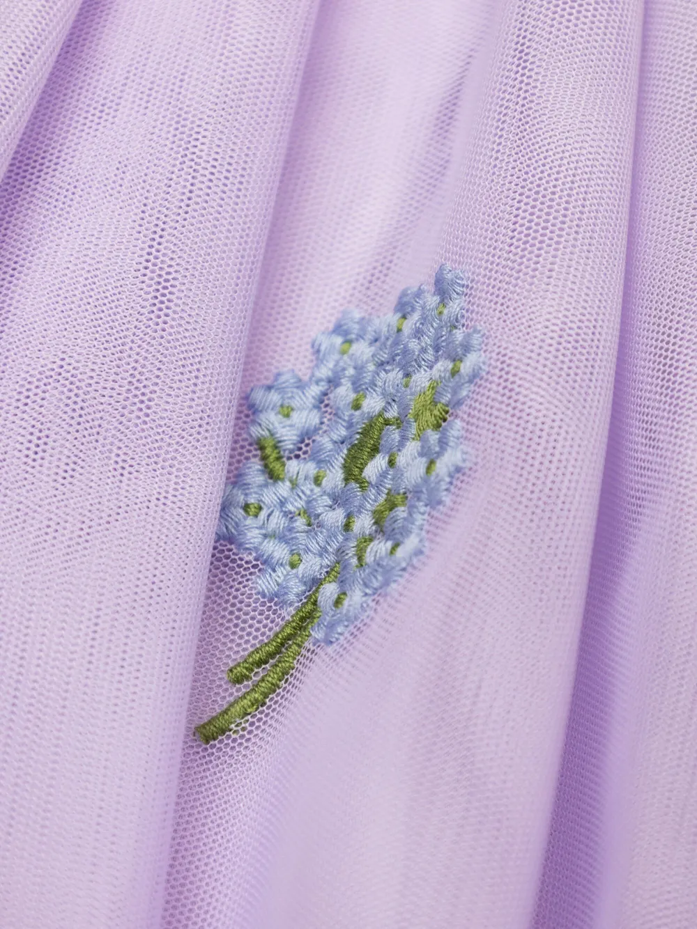 Stella McCartney Kids Mini-rok met geborduurde bloemen Paars