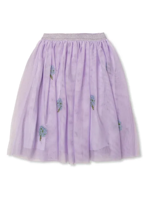 Stella McCartney Kids Saia com bordado floral