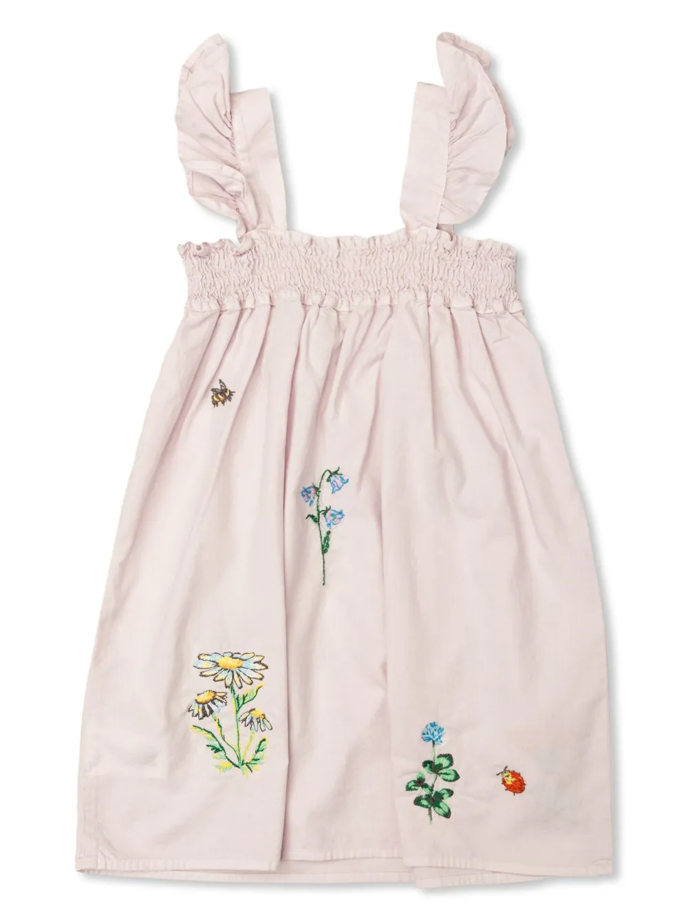 Stella McCartney Kids Jurk met borduurwerk Wit