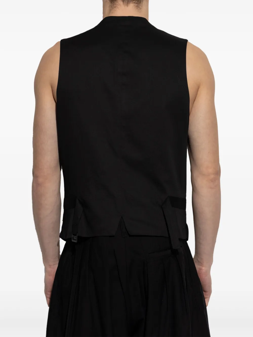 Yohji Yamamoto Gilet met knopen Zwart