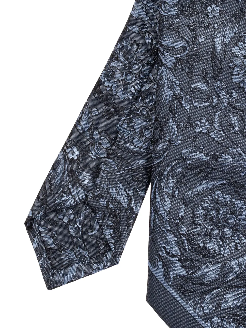 Versace Barocco-jacquard tie - Blauw