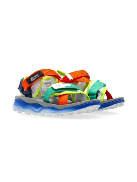 FLOWER MOUNTAIN KIDS  colour-block sandals 