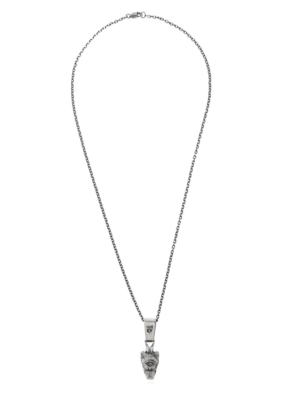 Yohji Yamamoto collar con dije de daga de lobo | plateado | Image 1