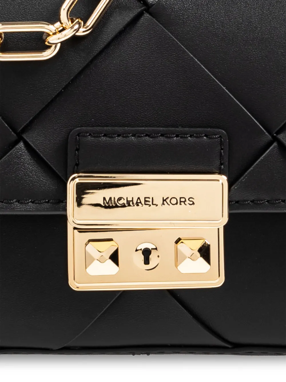 Michael Kors Schoudertas met schakelketting Zwart