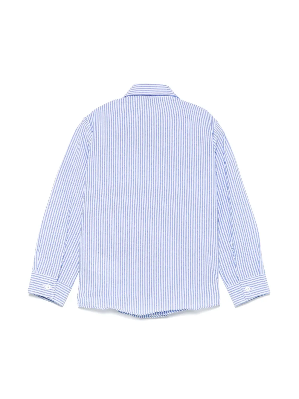 Manuel Ritz Seersucker shirt Blauw