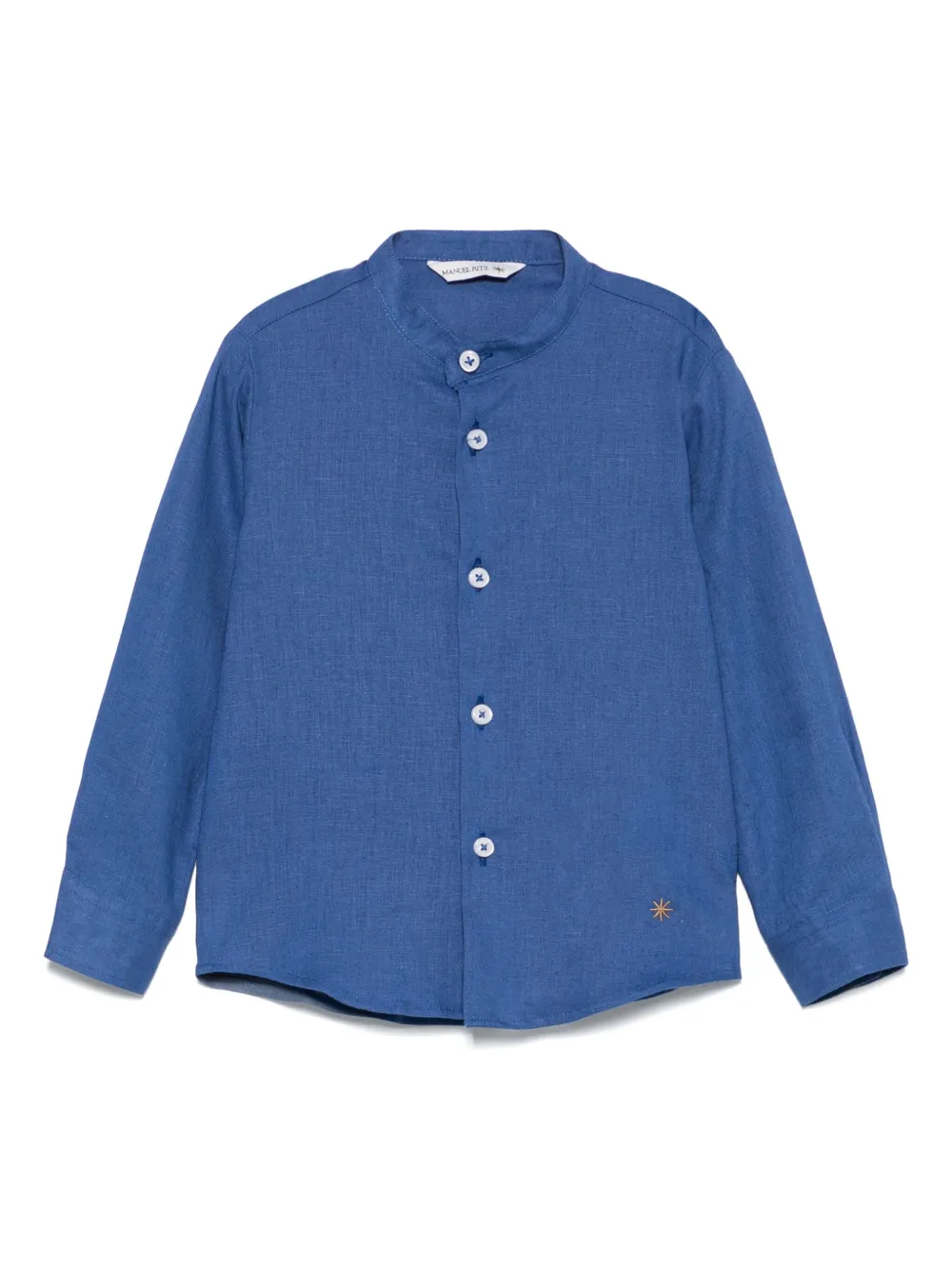 Manuel Ritz Camisa com textura irregular | Azul | Image 1