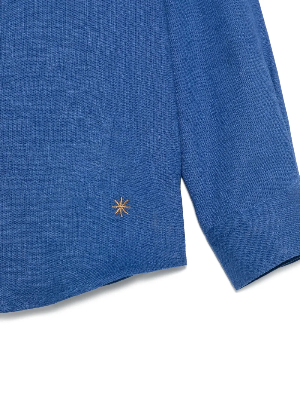 Manuel Ritz Shirt met slub-textuur Blauw