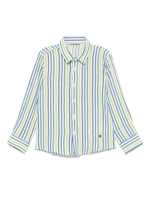 Manuel Ritz camisa con rayas estampadas