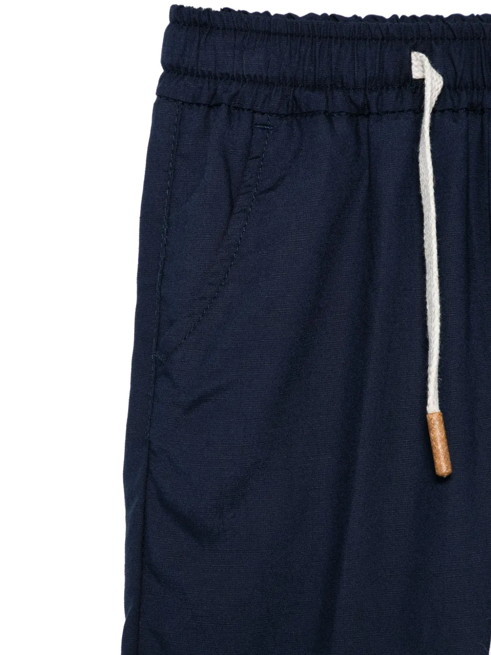 Manuel Ritz Broek met trekkoordtaille Blauw