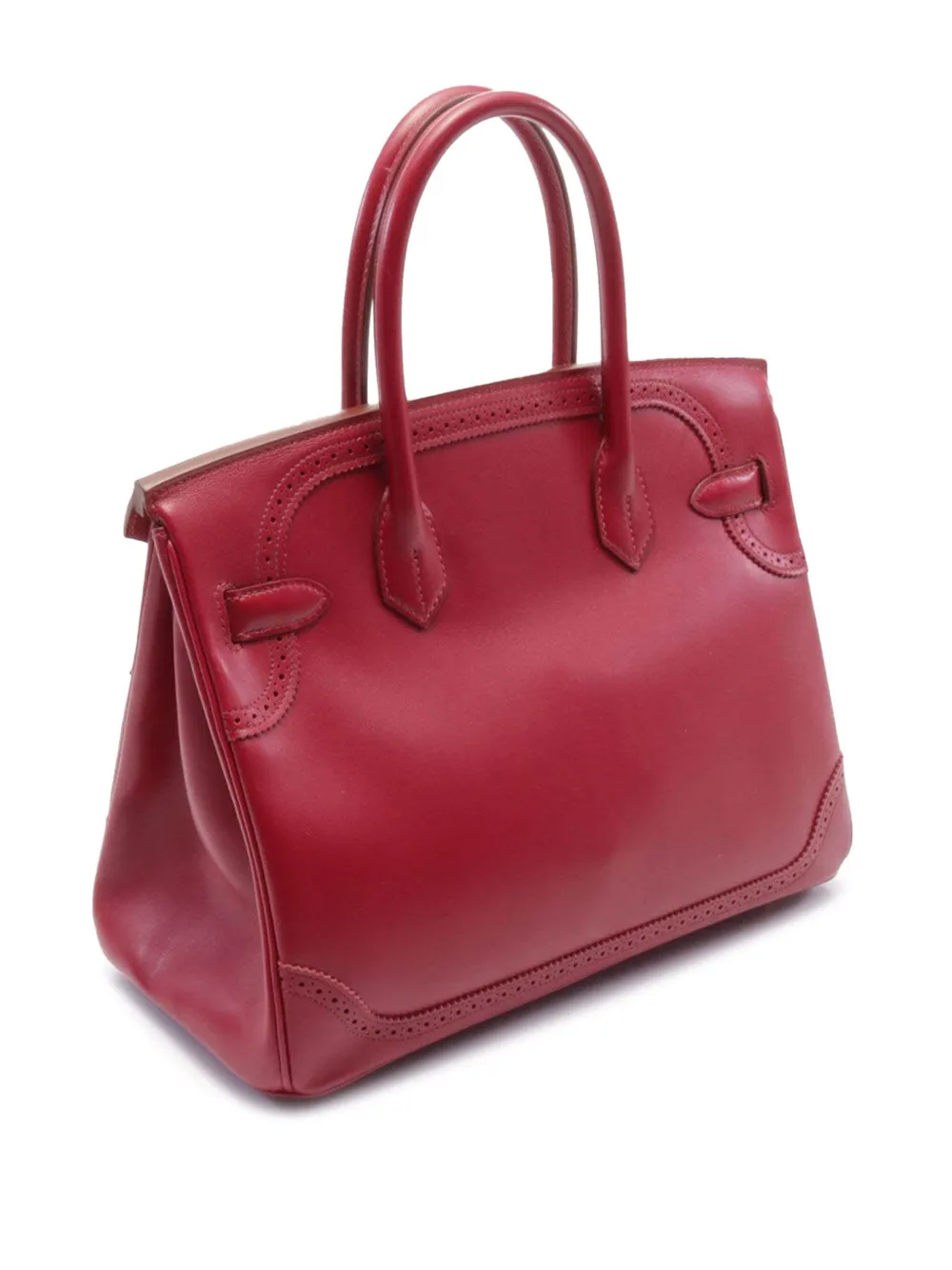 Hermès Pre-Owned 2012 Tadelakt & Ghillies Birkin Retourne 30 handtas - Rood