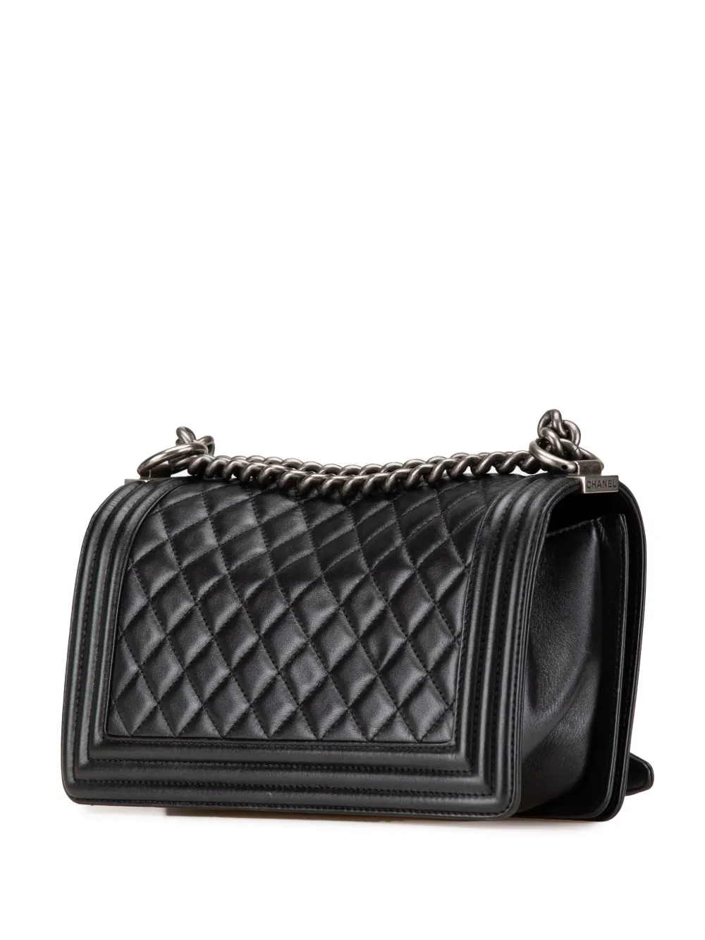 CHANEL Pre-Owned 2014-2015 medium Boy Flap crossbodytas met overslag - Zwart