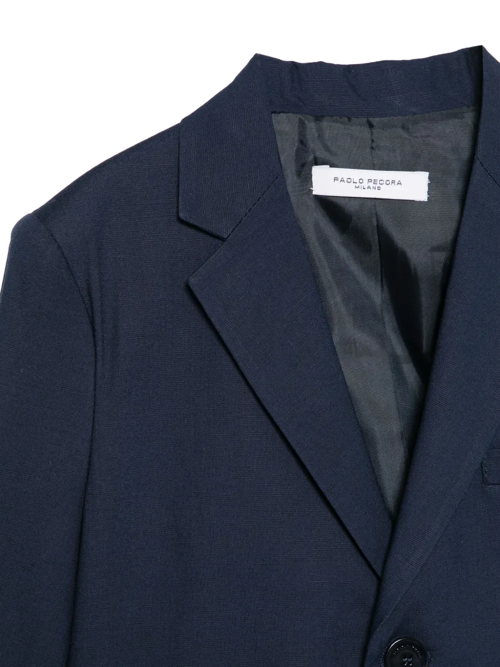 Paolo Pecora Kids Blazer met enkele rij knopen Blauw