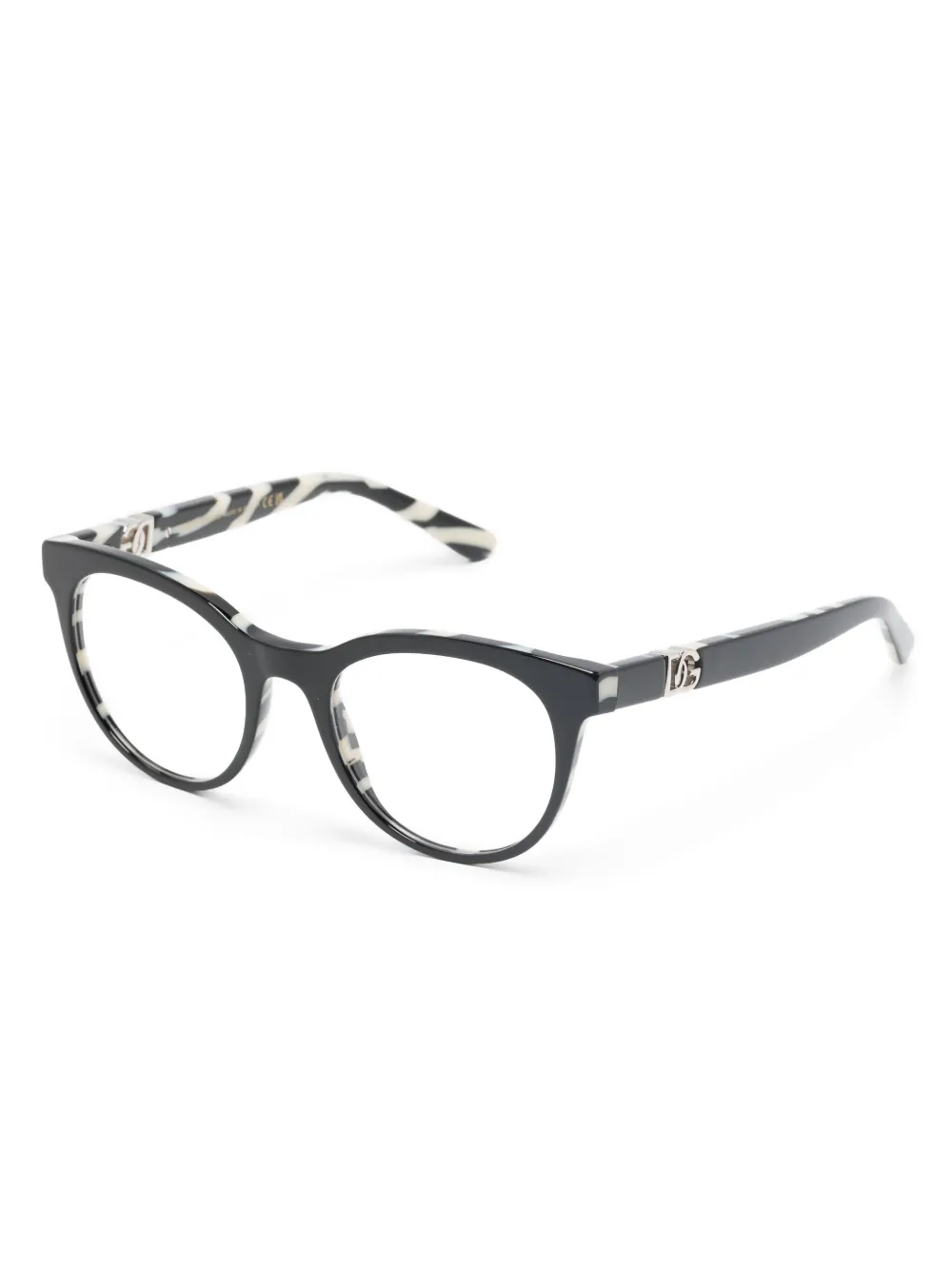 Dolce & Gabbana Eyewear Bril met vlinder montuur Zwart
