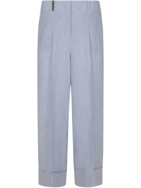 Peserico pintuck-detailing  trousers 