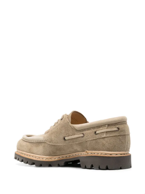 Paraboot ブラウン スエード デッキシューズ パラブーツの夏靴 デッキシューズ バース ブラウンスエード