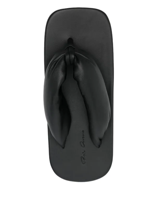 【関税込み】Rick Owens ブラック Hollywood Splint サンダル Rick Owens Low Splint Sandals in Black for Men | Lyst