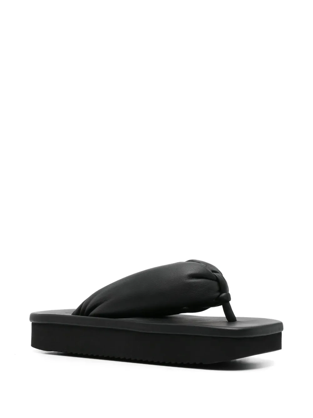 Rick Owens Hollywood teenslippers - Zwart