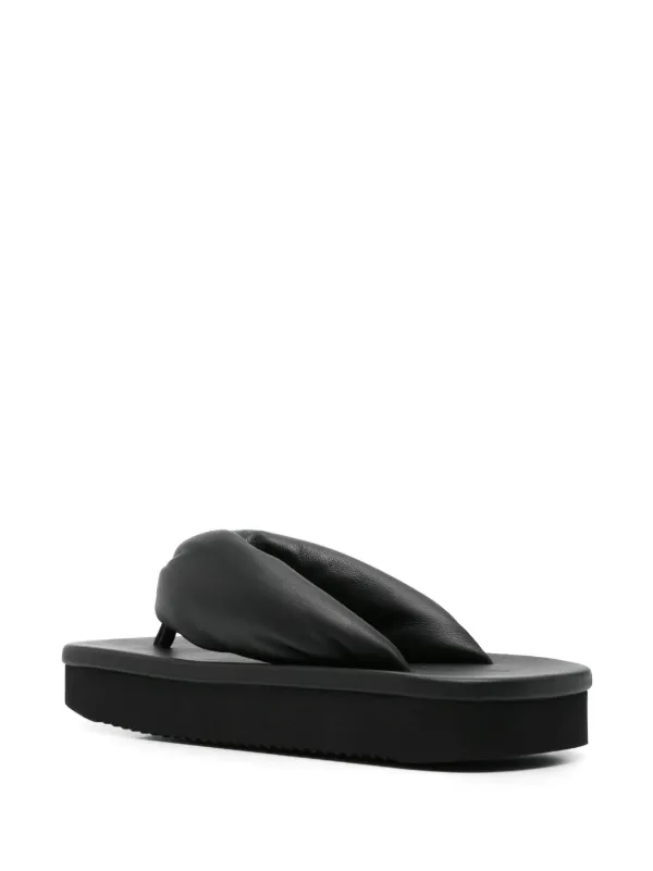 送料関税込み Rick Owence HOLLYWOOD ビーチサンダル Rick Owens Hollywood サンダル | ブラック | FARFETCH JP