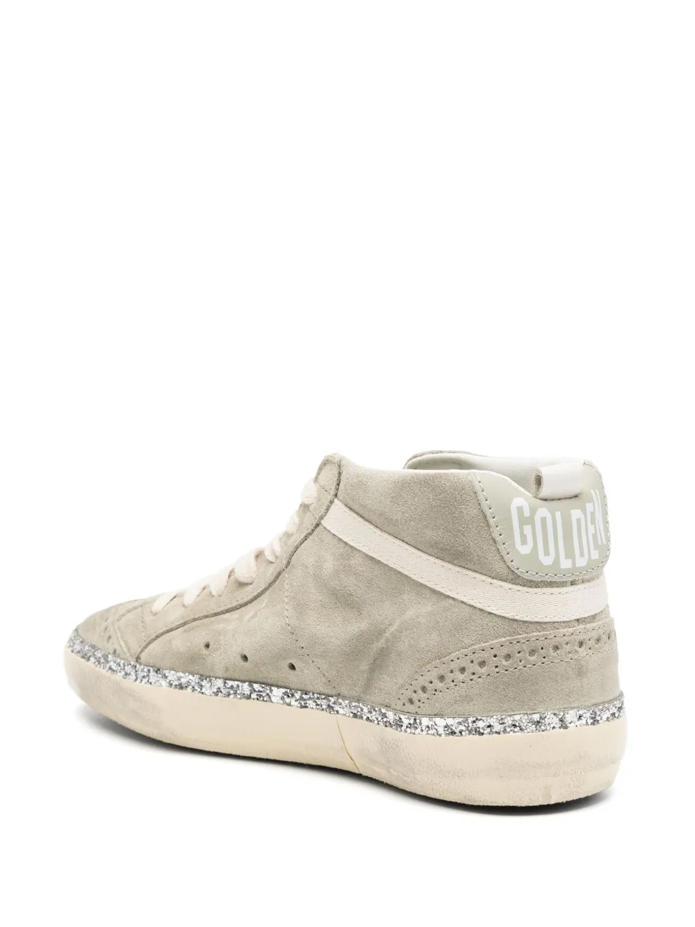 Golden Goose mid baskets star sneakers Grey